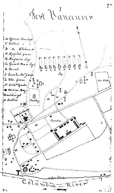 map of Fort Vancouver