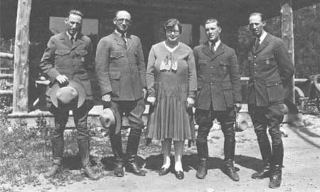 John D. Rockefeller Jr. and his wife Abby at Jenny Lake, 1931