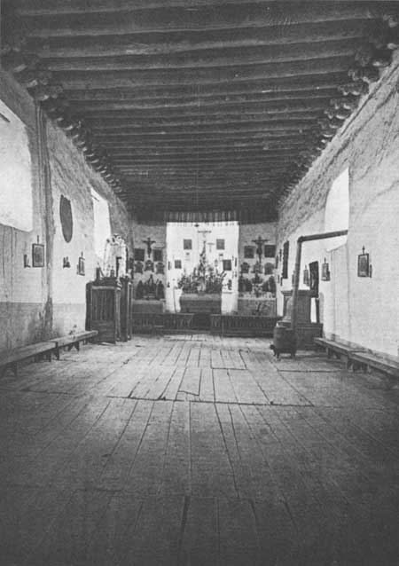 Isleta church interior