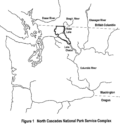 map of North Cascades Park Complex