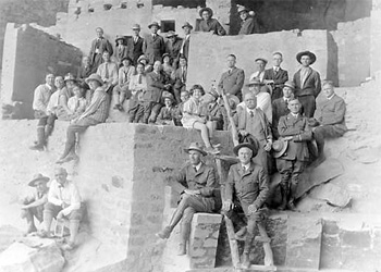 NPS Photo, HPC-000201, Director Mather, Superintendents and their families. (Superintendents Conference, Mesa Verde, 1925)