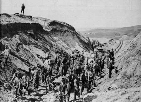 railroad construction workers