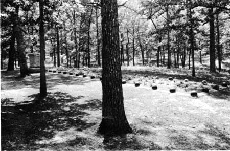 Confederate burial trench