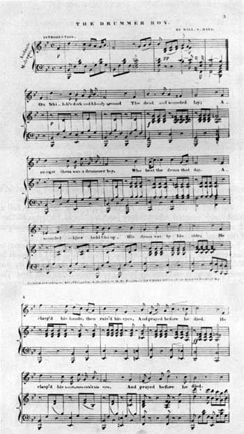 song sheet
