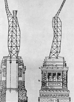 framework of statue