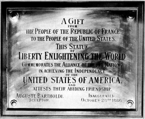 dedication plaque