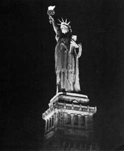 Statue of Liberty at night