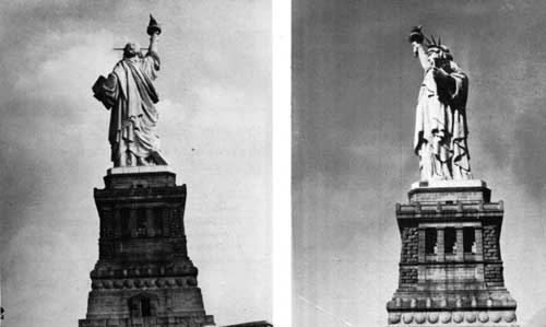 views of the Statue of Liberty
