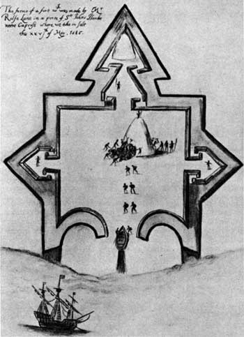 drawing of fort