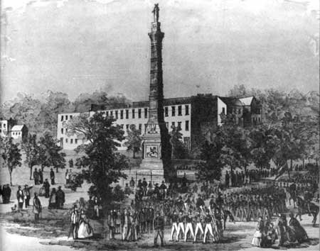 Georgia troops on parade