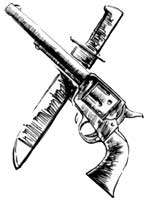 gun and knife