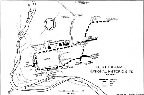 map of Fort Laramie