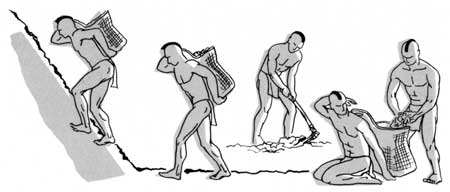 sketch of Native Americans