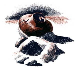 drawing of artifacts