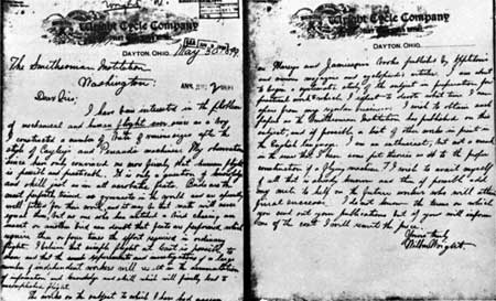 letter to Smithsonian
