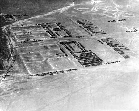 aerial view of Fort Union