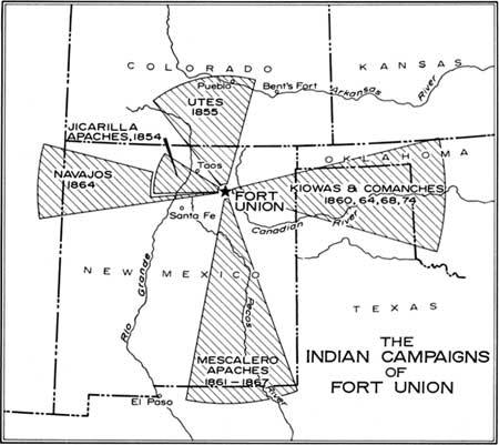 map of Indian Campaigns