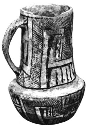 Chaco-style pottery pitcher