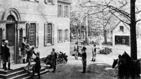 Washington greeting Lafayette