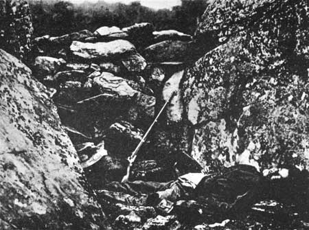Dead Confederate sharpshooter