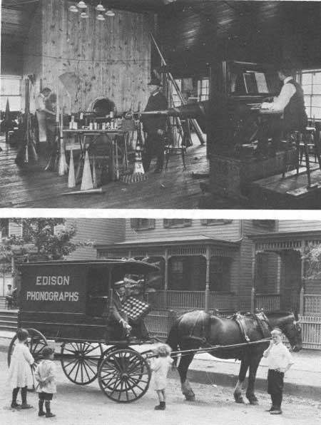 recording session, selling phonographs