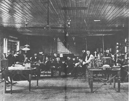 Edison and assistants