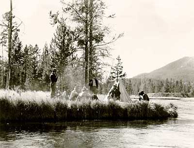 re-enactment of Washburn,Langford, Doane Party