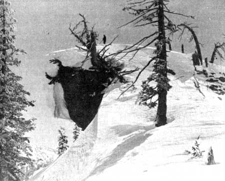Crater Lake Rim in winter