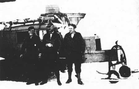 park rangers with Sno-Cat