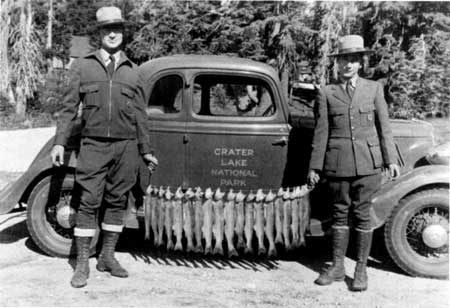 rangers display catch of fish