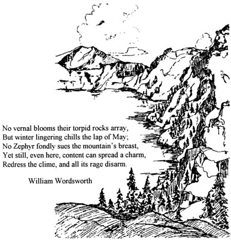 sketch of Crater Lake