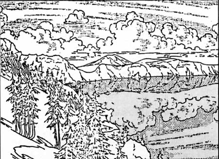 Crater Lake sketch