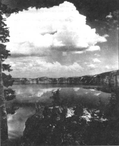 thunderheads over Crater Lake