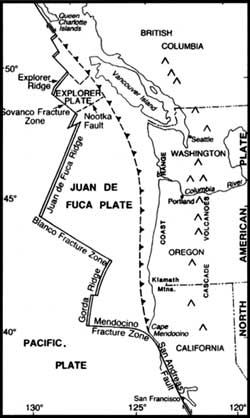 plate tectonic map