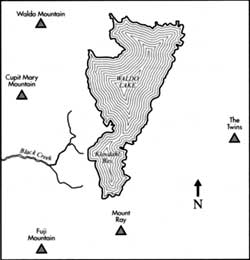 map of Waldo Lake