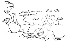 sketch of lake bed