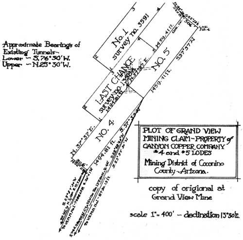 plot of Grand View Mining claim