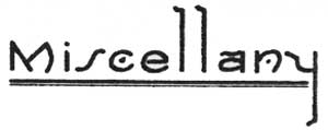MISCELLANY