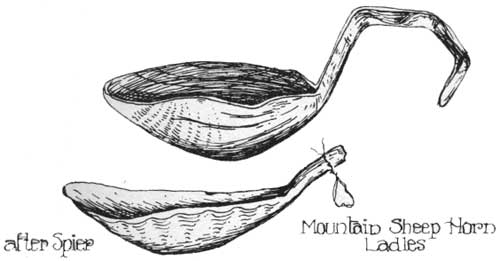 Mount Sheep Horn Ladles after Spier