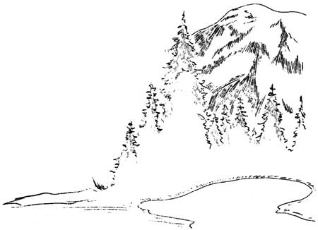 sketch of Mount Rainier