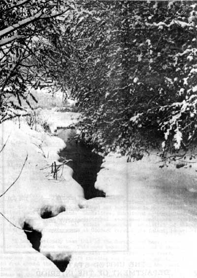 snow-covered stream