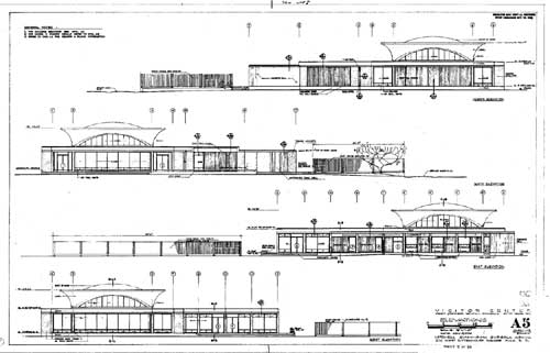 cross
section of Quarry Visitor Center