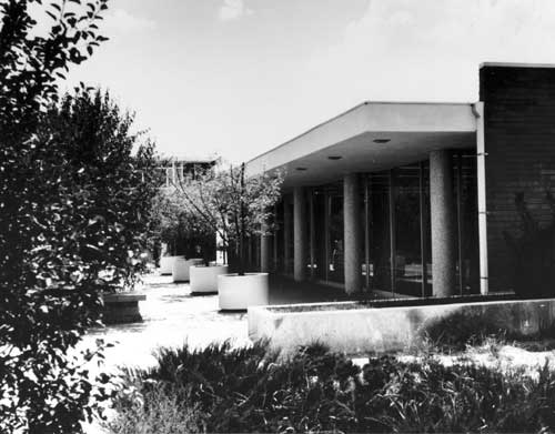 The Fred Harvey Building and courtyar