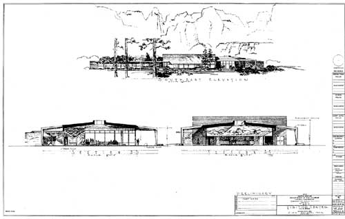 Preliminary
plans for Zion Visitor Center
