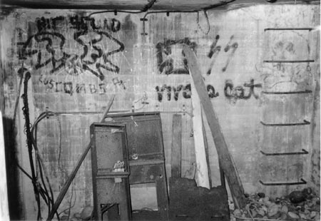 electrical box debris andgraffiti