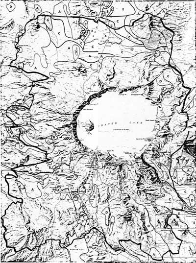 map of lodgepole forests in park