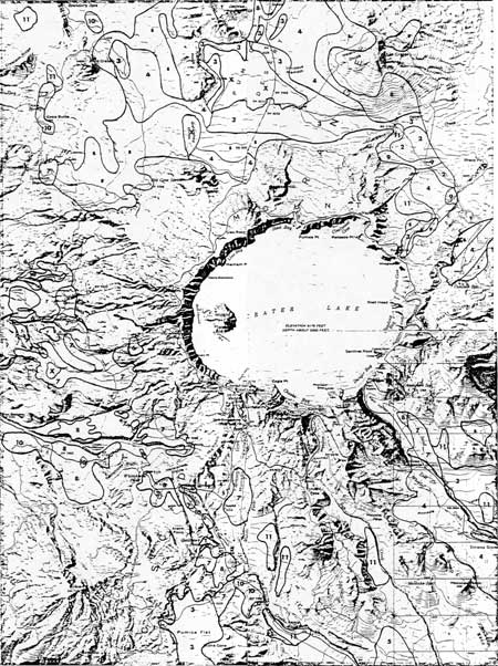 map of lodgepole forests in park