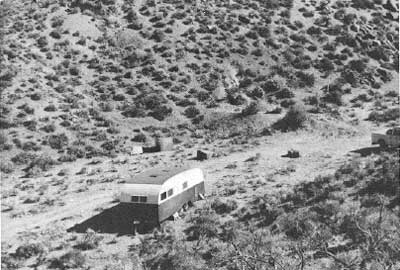 trailer at mine site