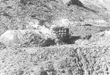 ore bin and workings