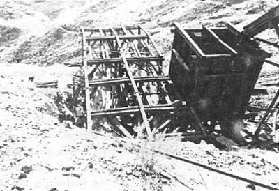 ore bin and upper tramway terminal